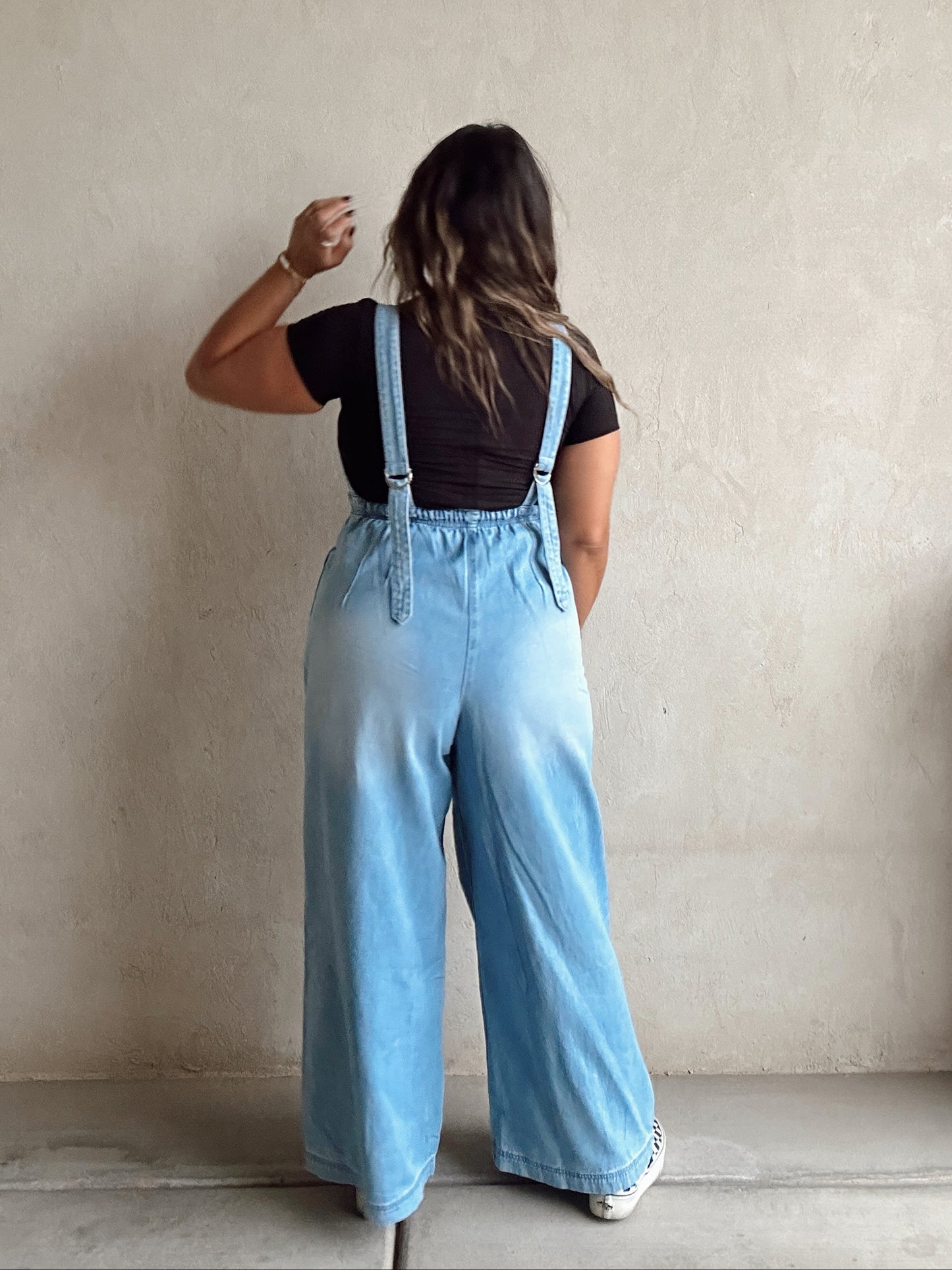 Bella Overalls in Light Wash