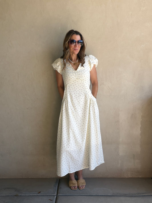 Cassandra Dress in Ivory