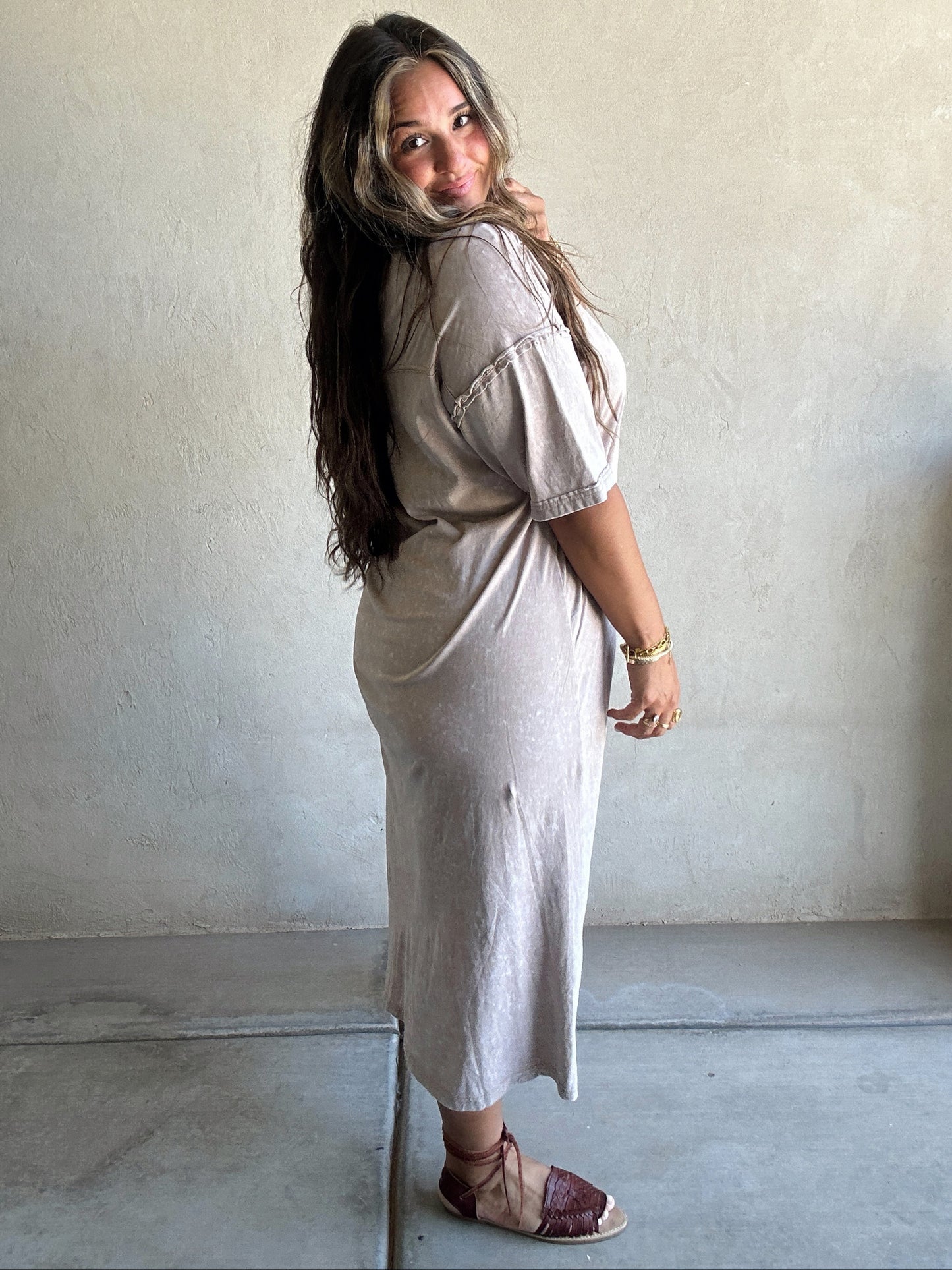 Easy Breezy Maxi Dress in Beige