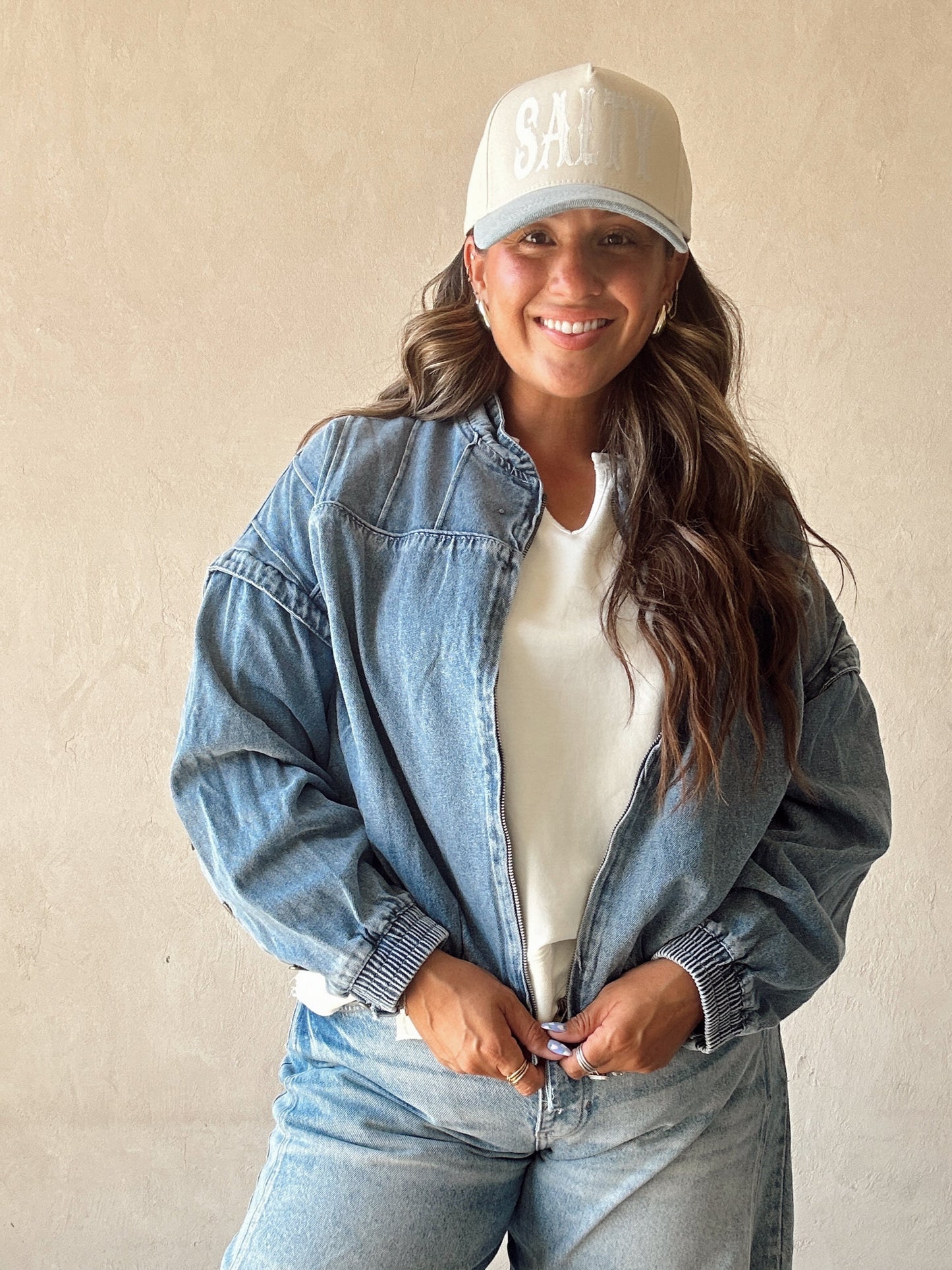 Hallee Denim Jacket in Medium Wash