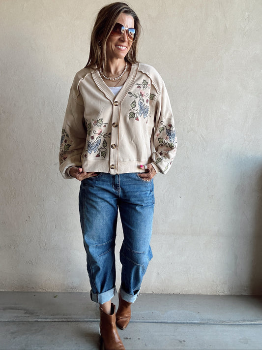 Eileen Cardigan in Cream