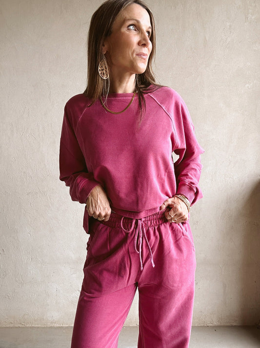 Isla Set in Raspberry