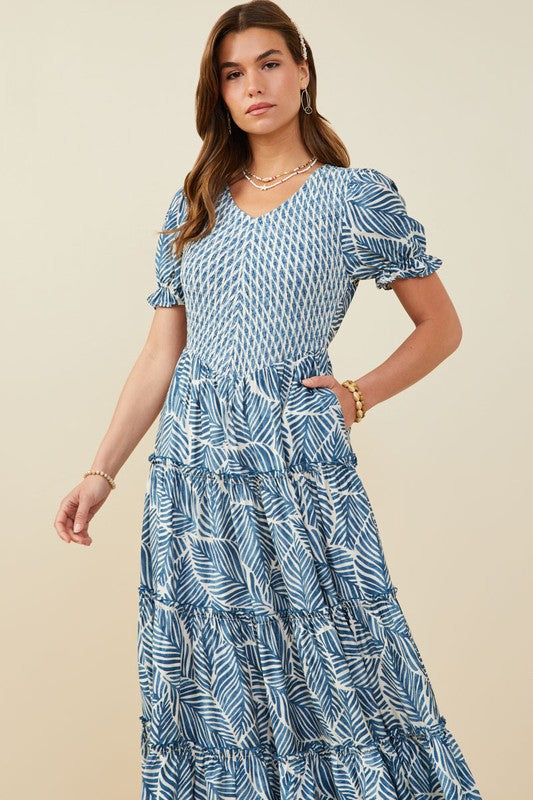 Bella Dress in Blue Mix