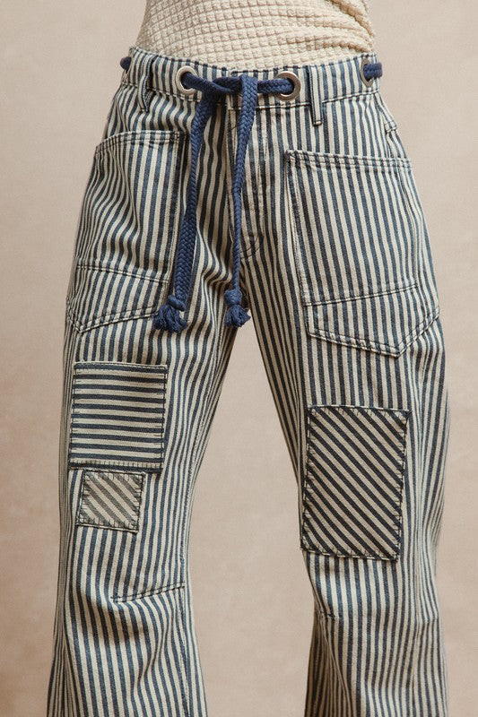 Striped Barrel Jeans (Ships June 2)
