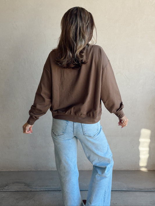 1987 Sweatshirt in Chocolate