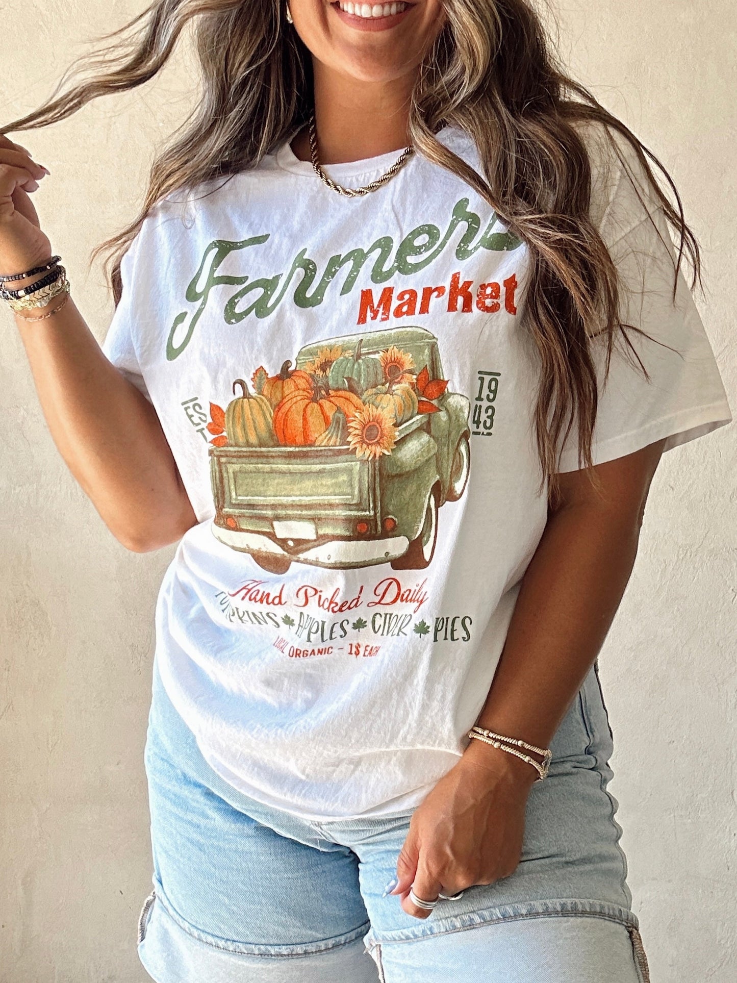 Farmer’s Market Tee in Ivory