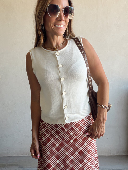 Amanda Vest in Cream
