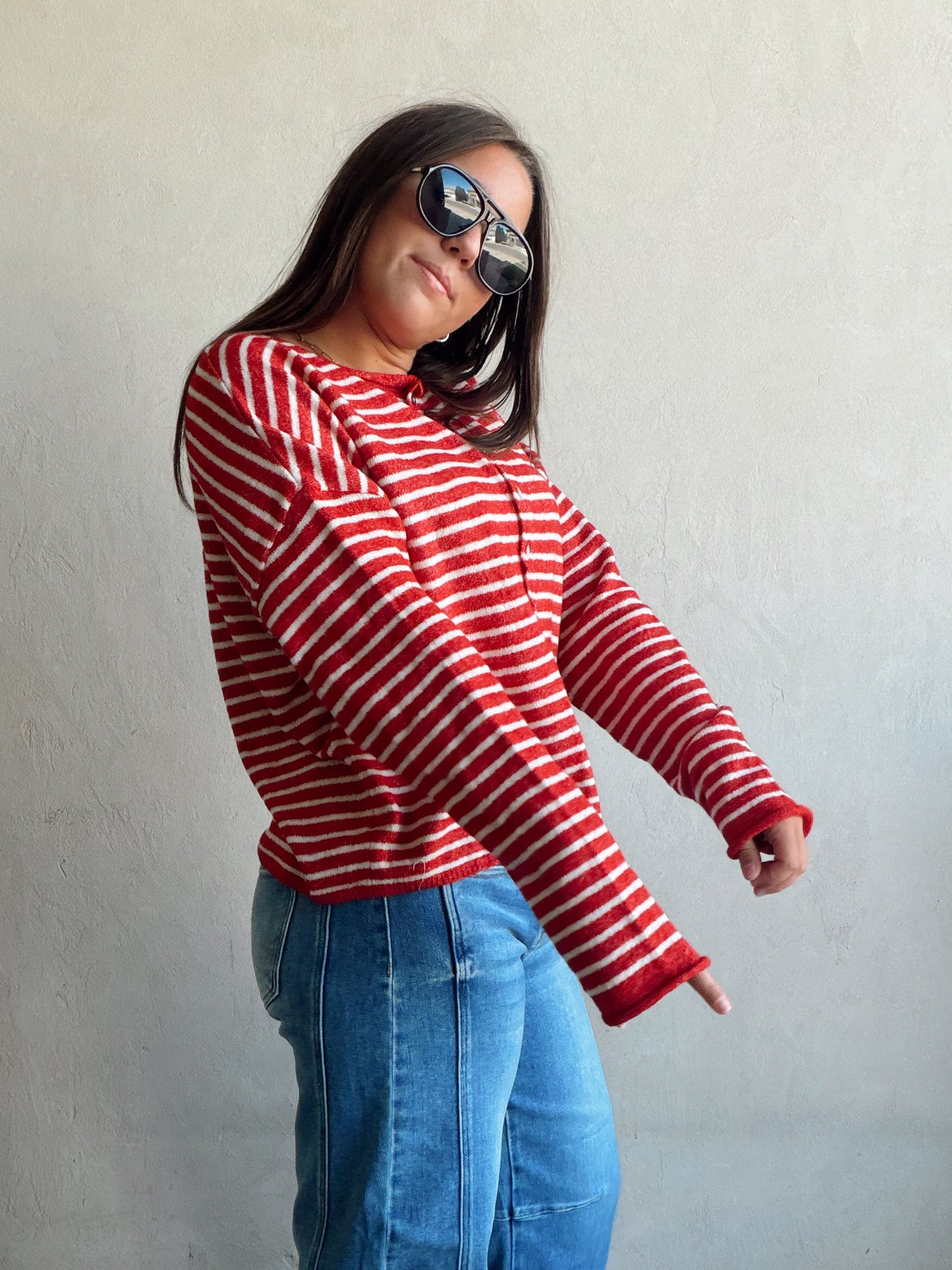 Bridget Cardigan in Red