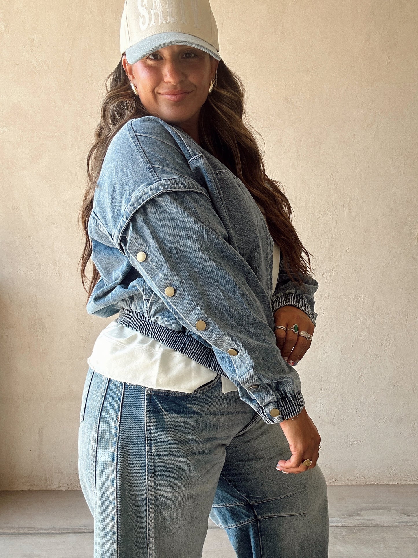Hallee Denim Jacket in Medium Wash