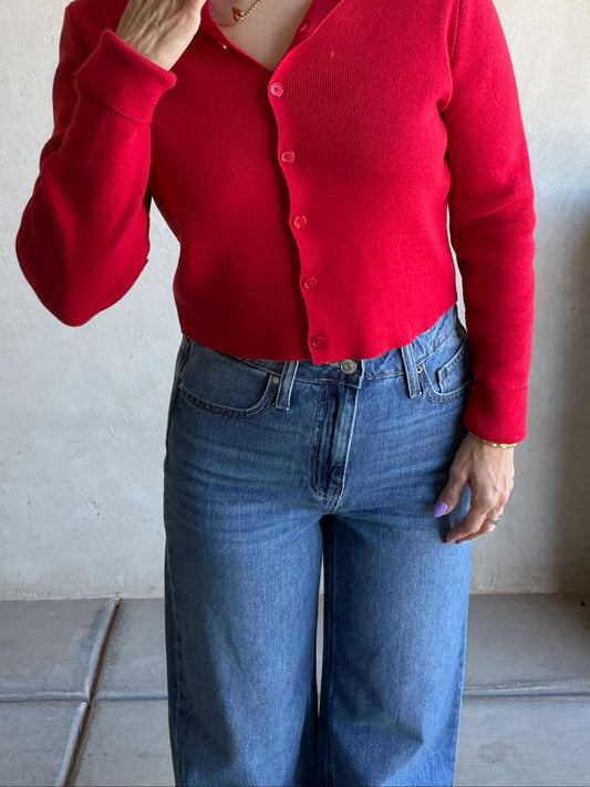 Hailey High Waisted Jeans in Dark Denim