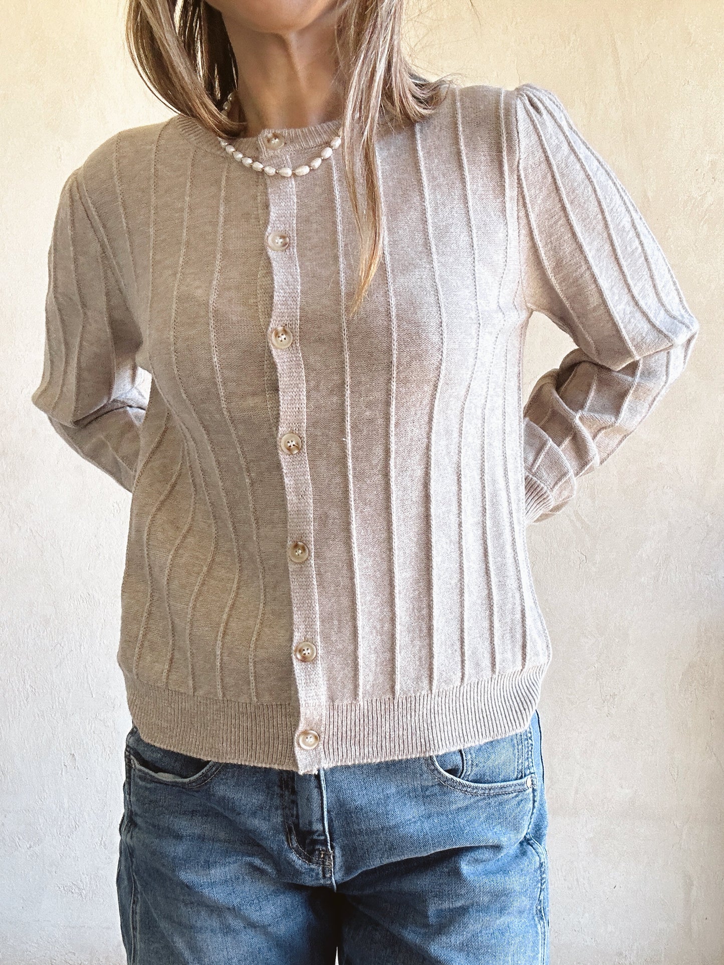 Ella Cardigan in Taupe