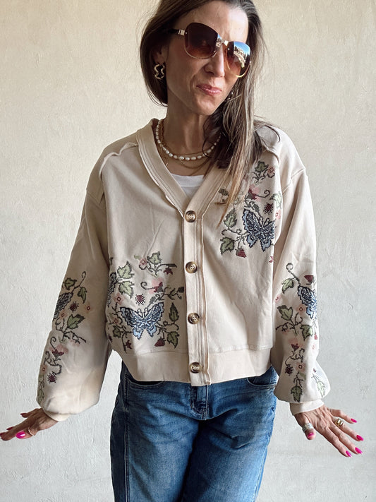 Eileen Cardigan in Cream