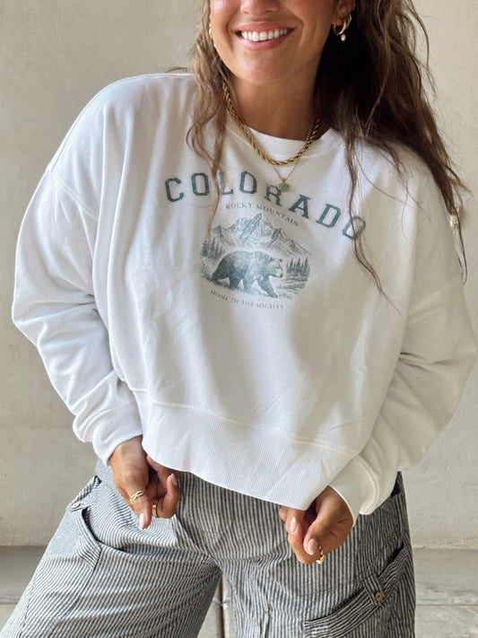 Cory Colorado Sweatshirt in White