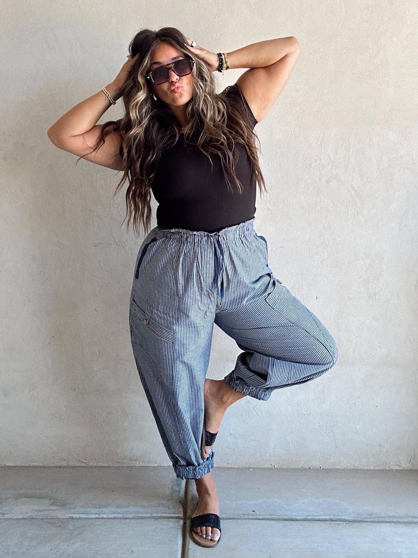 Cambria Pants in Cream, Olive, & Navy