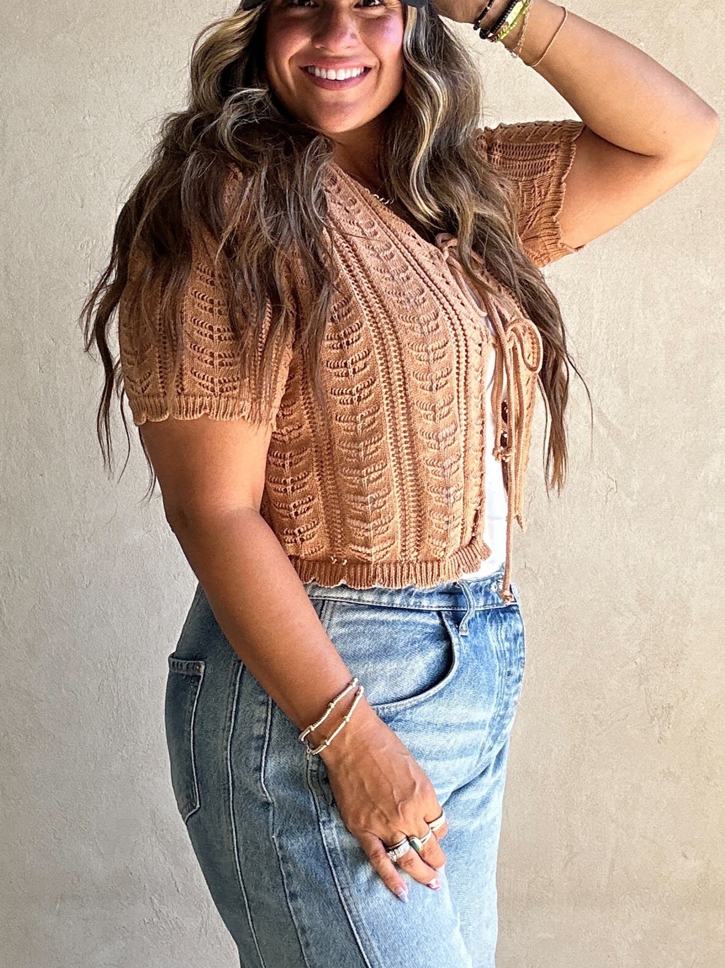 Cozette Sweater in Camel