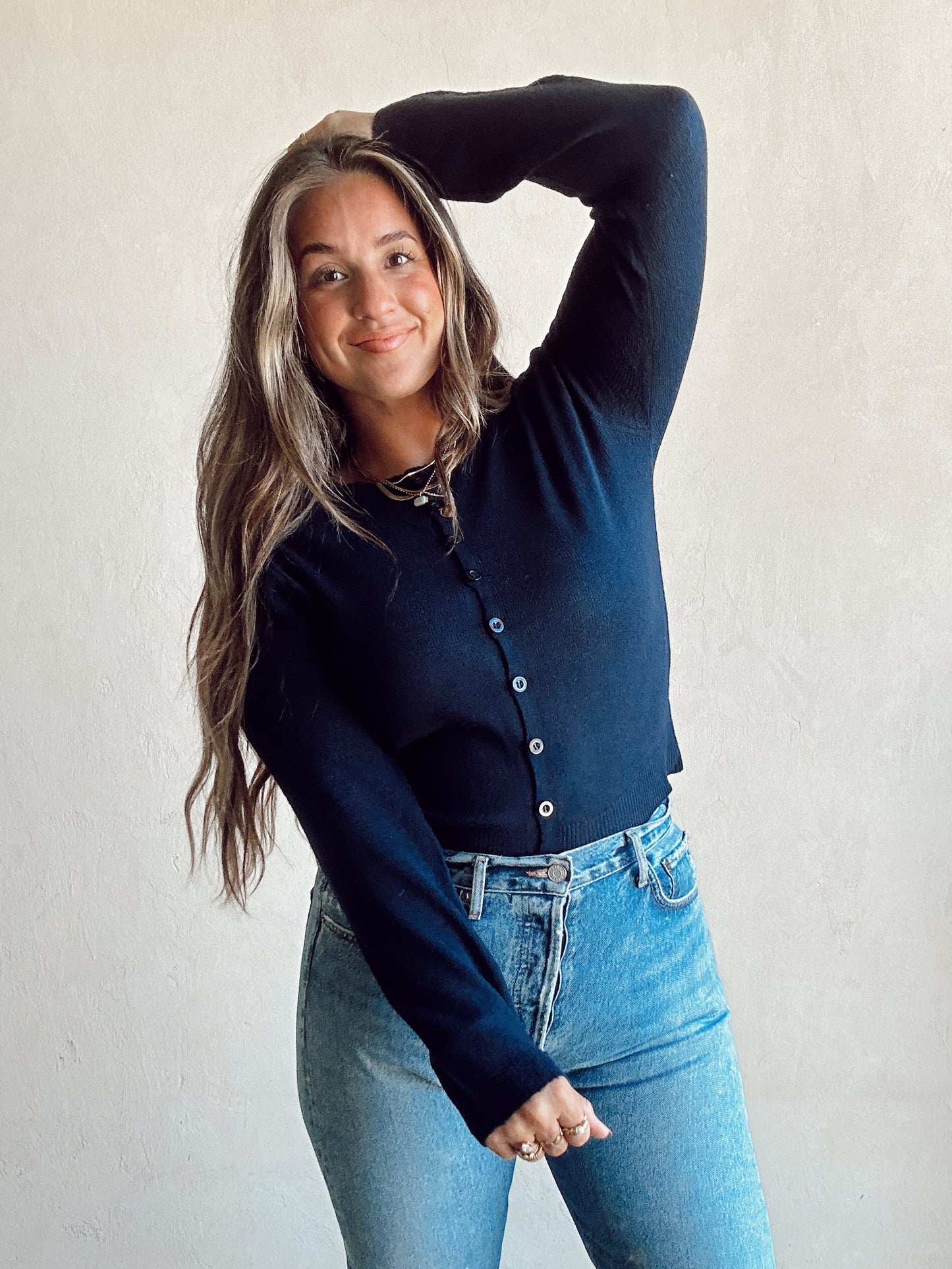Caroline Cardigan in Navy