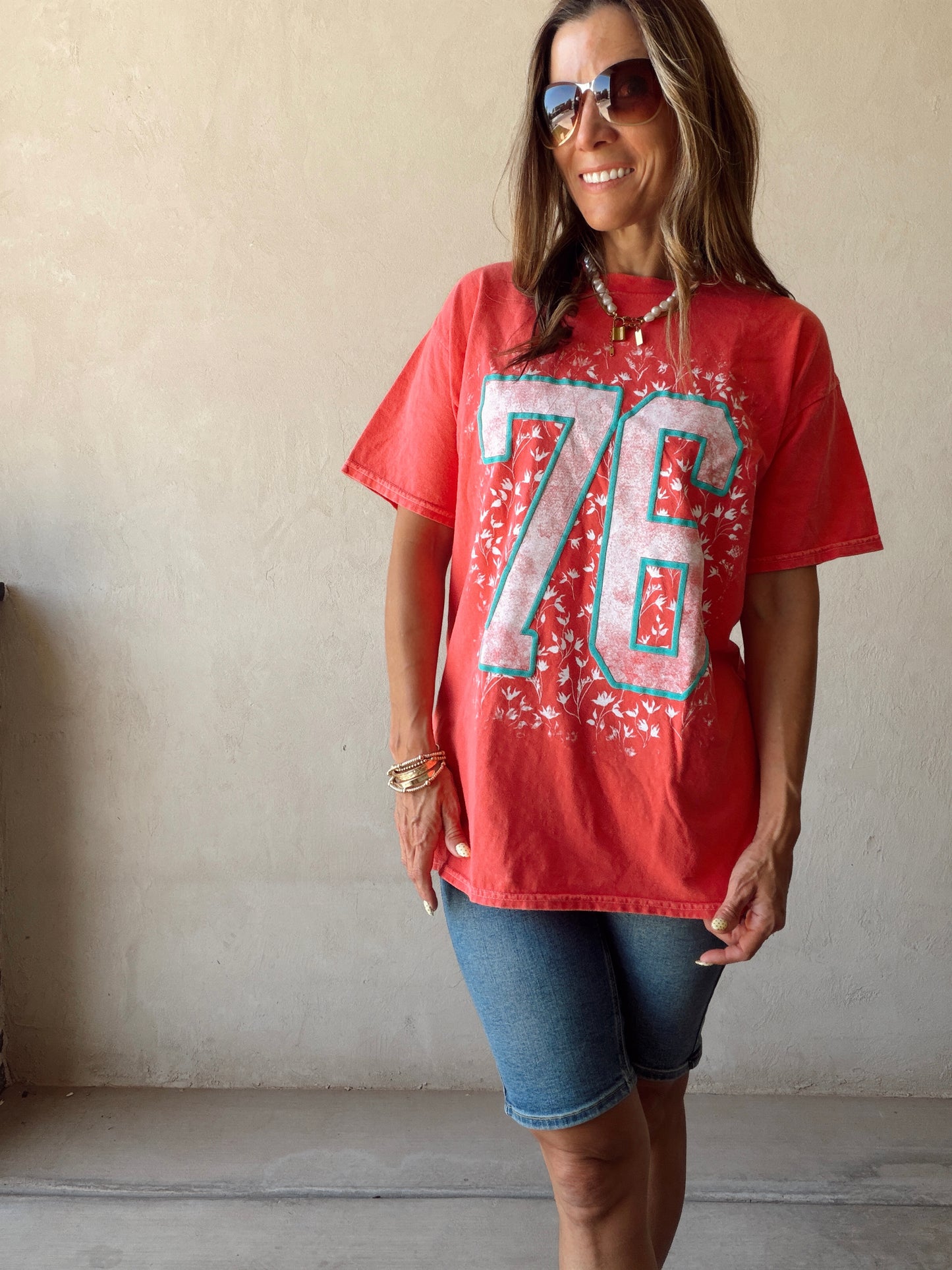 76 Tee in Red