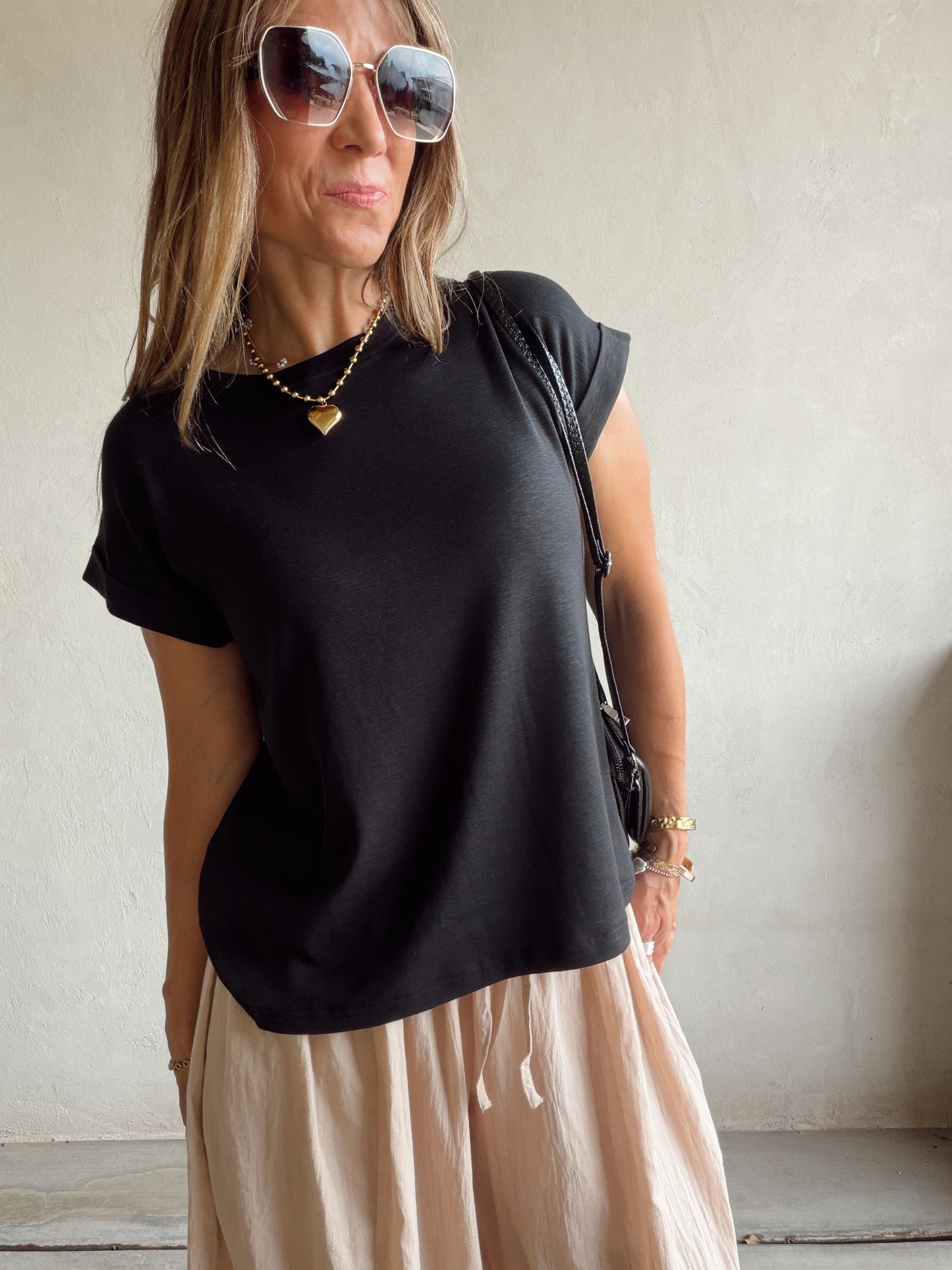Lindsay Knit Top in Black