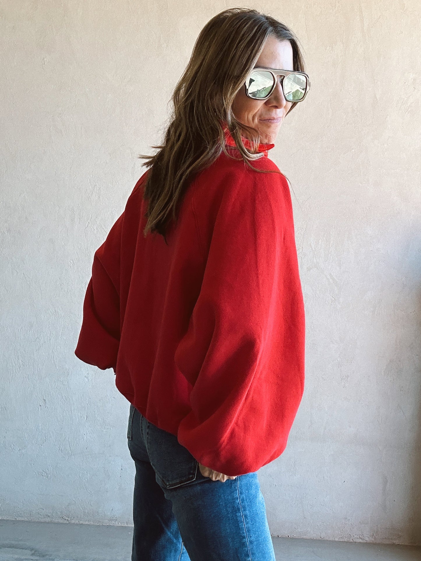 Kaylani Sweatshirt in Red