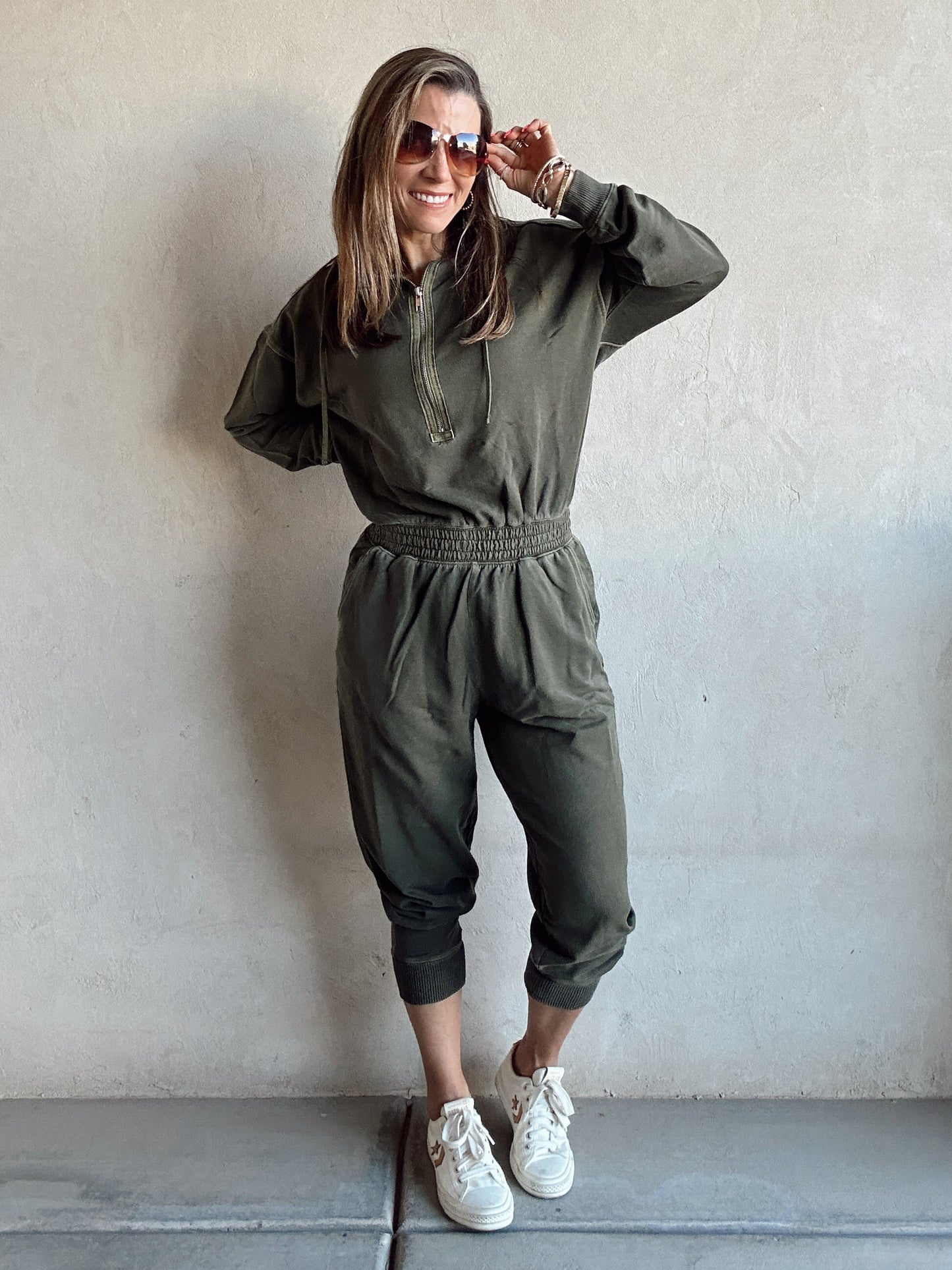 Jumpsuit of Your Dreams in Dark Olive