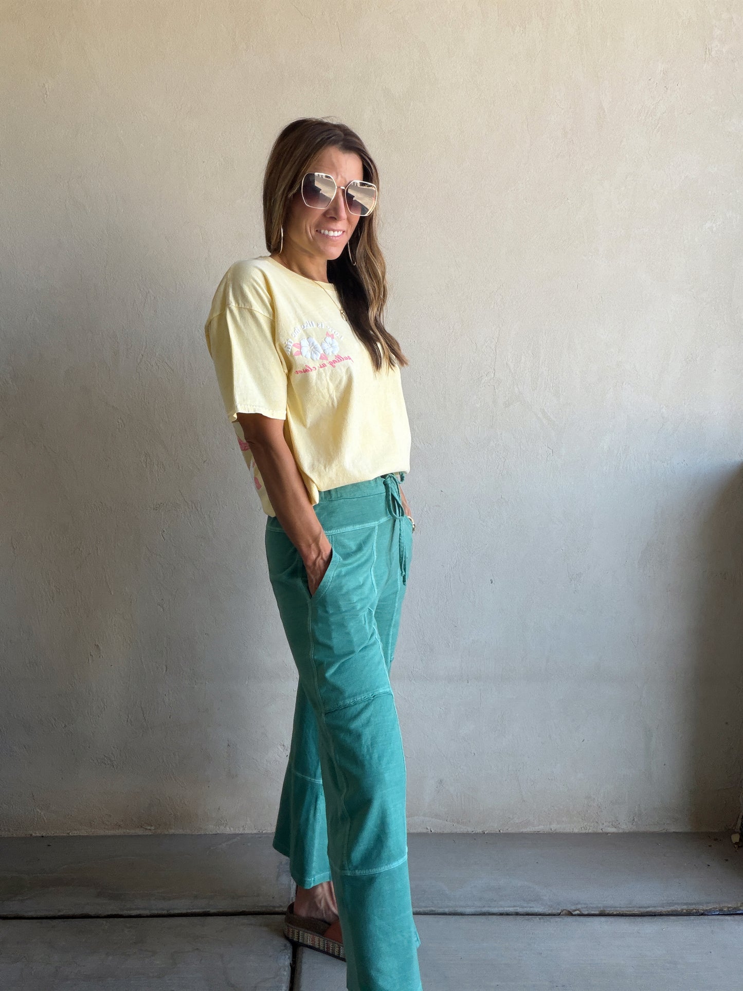 Sandy Pants in Teal