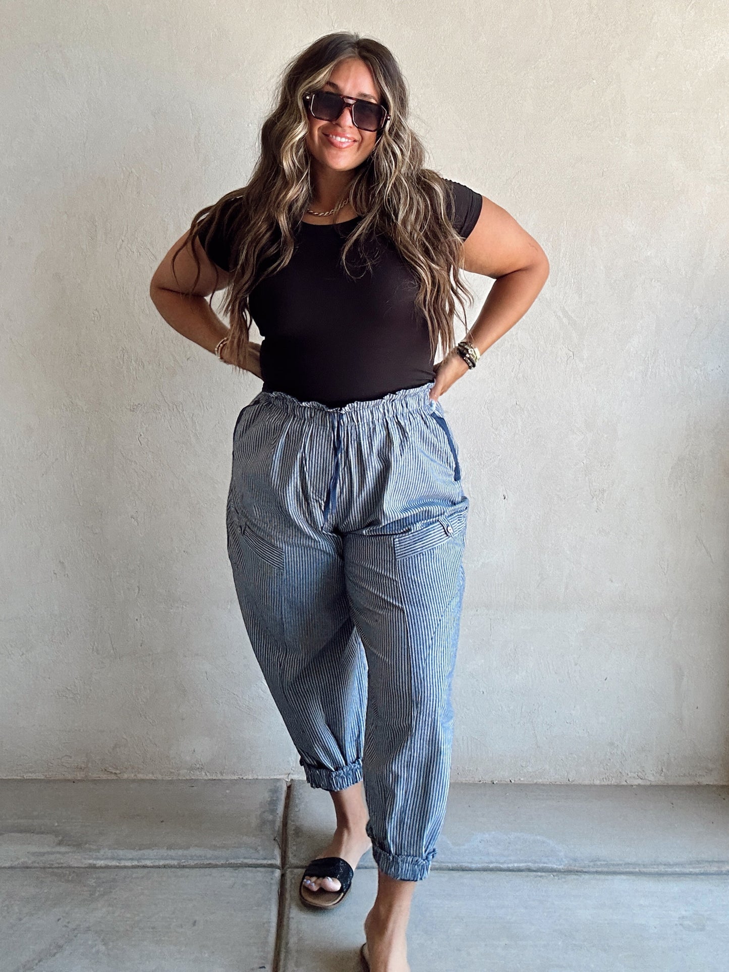 Cambria Pants in Cream, Olive, & Navy
