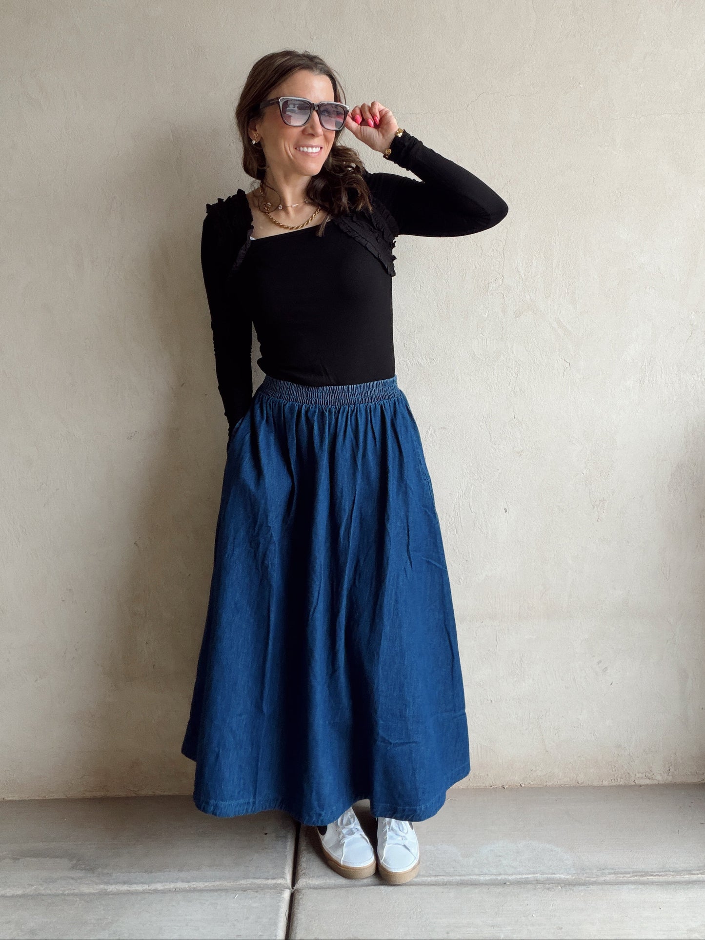 Lexcie Denim Skirt