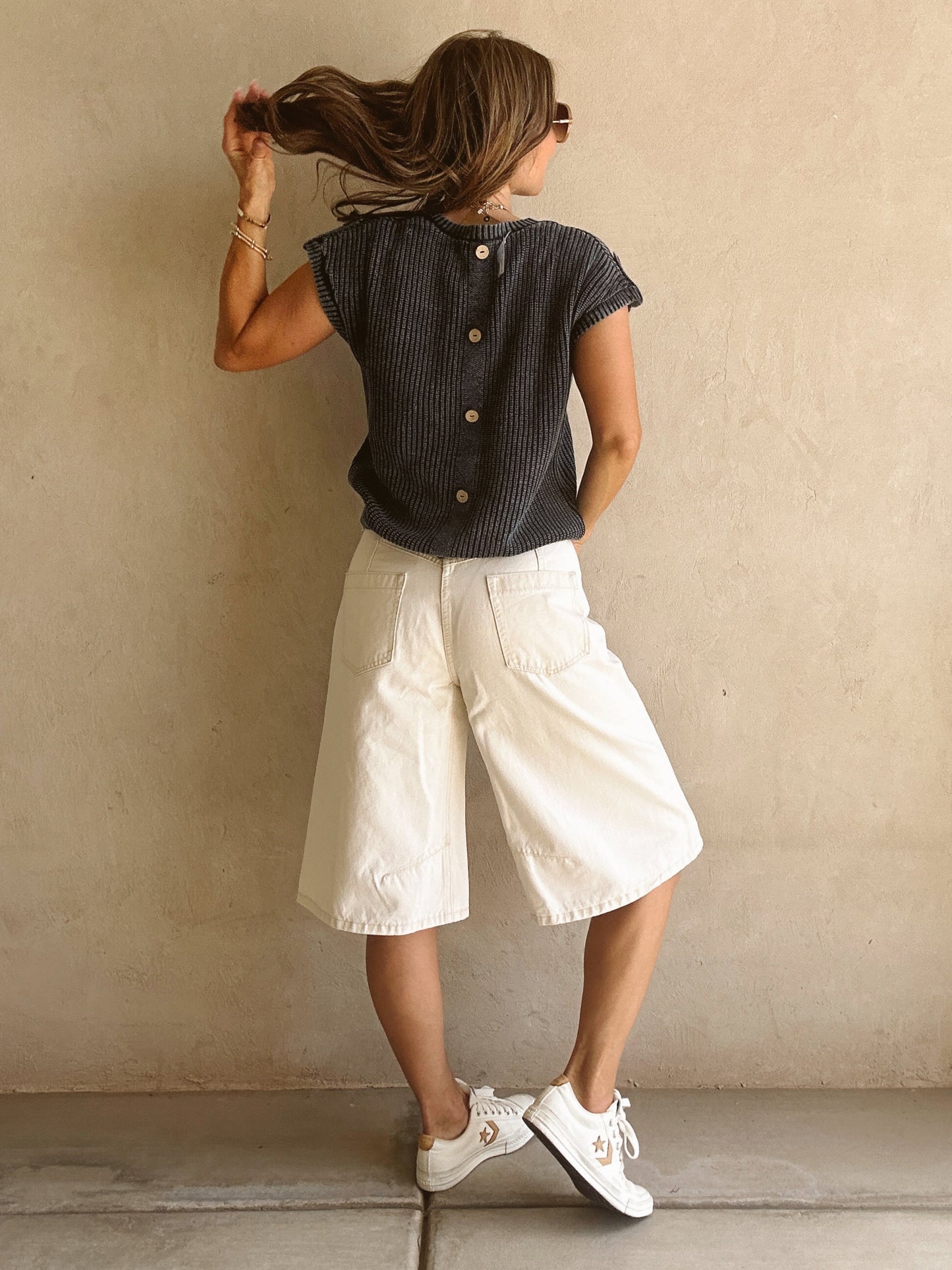 Bella Bermuda Shorts in Cream