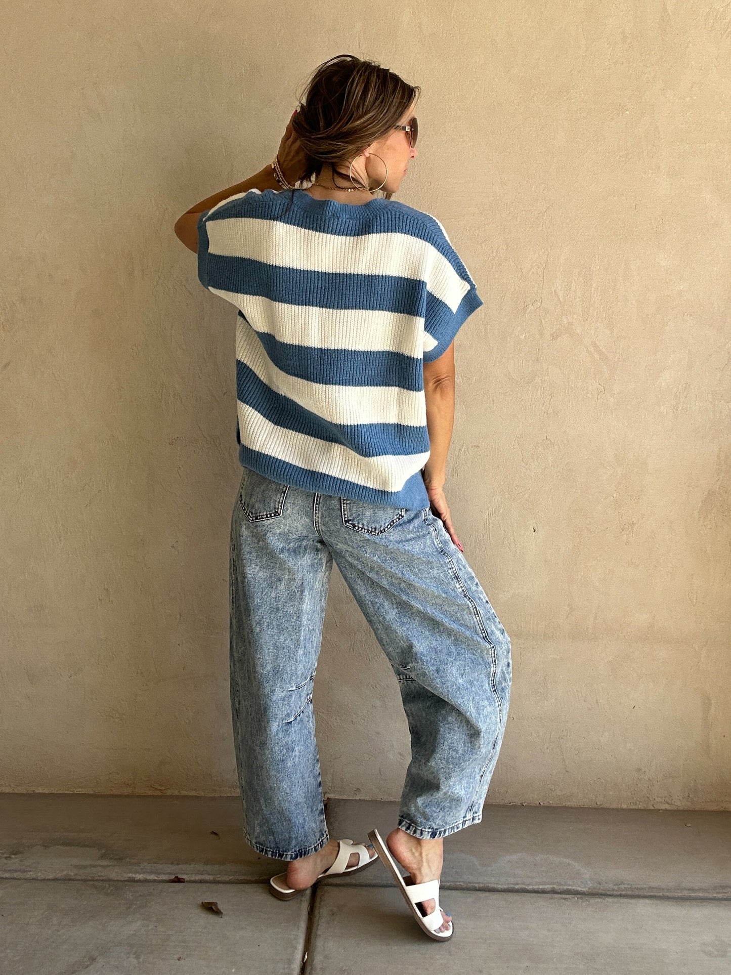 Annika Barrel Jeans in Medium Acid Wash