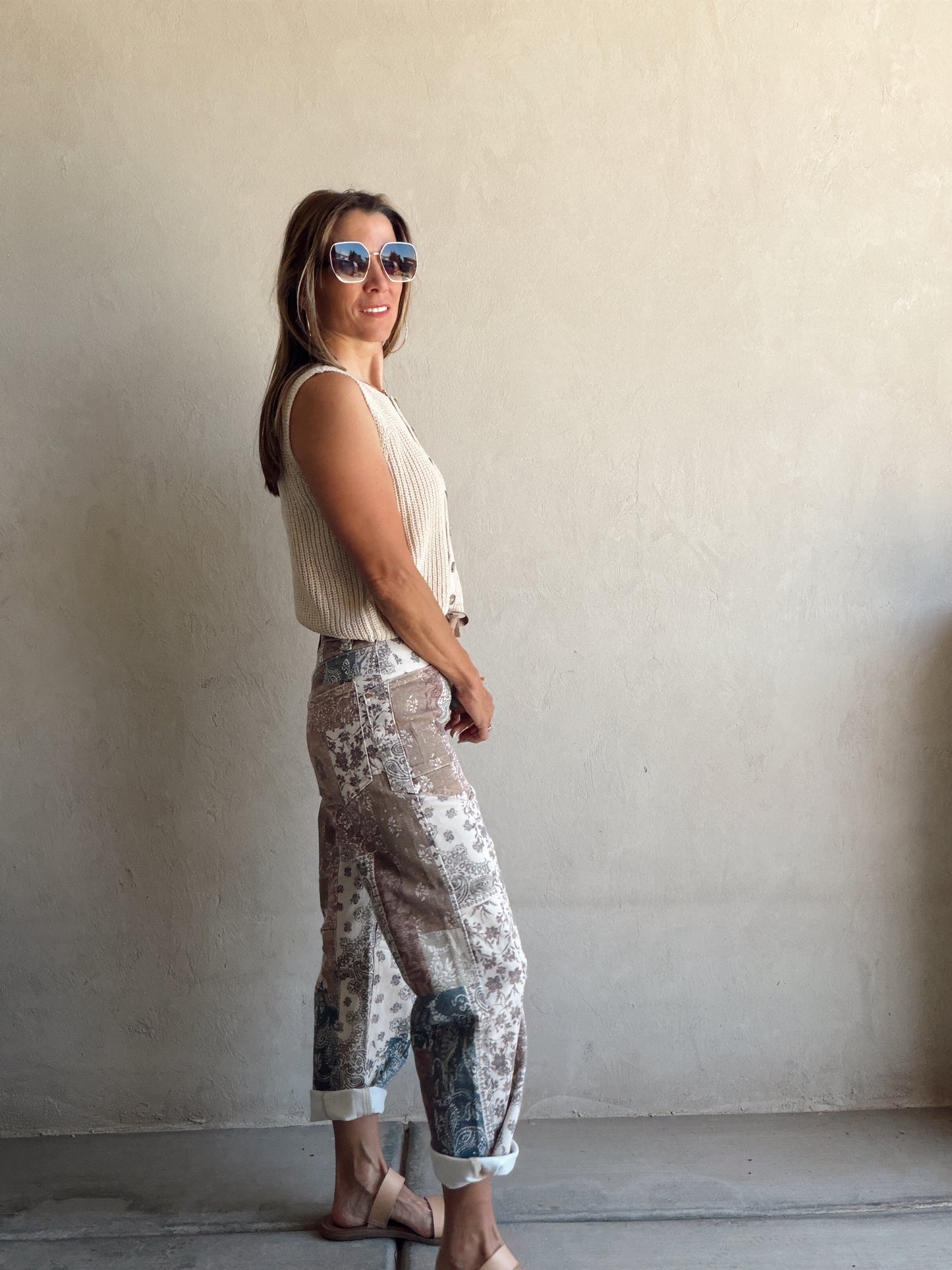 Hadley Quilted Drawstring Barrel Pants