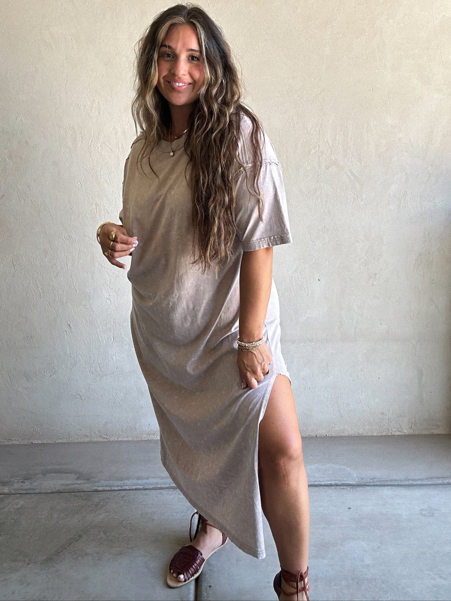Easy Breezy Maxi Dress in Beige