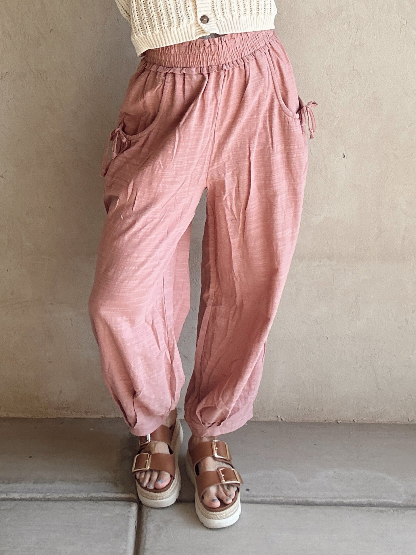 Lila Loose Pants in Mauve