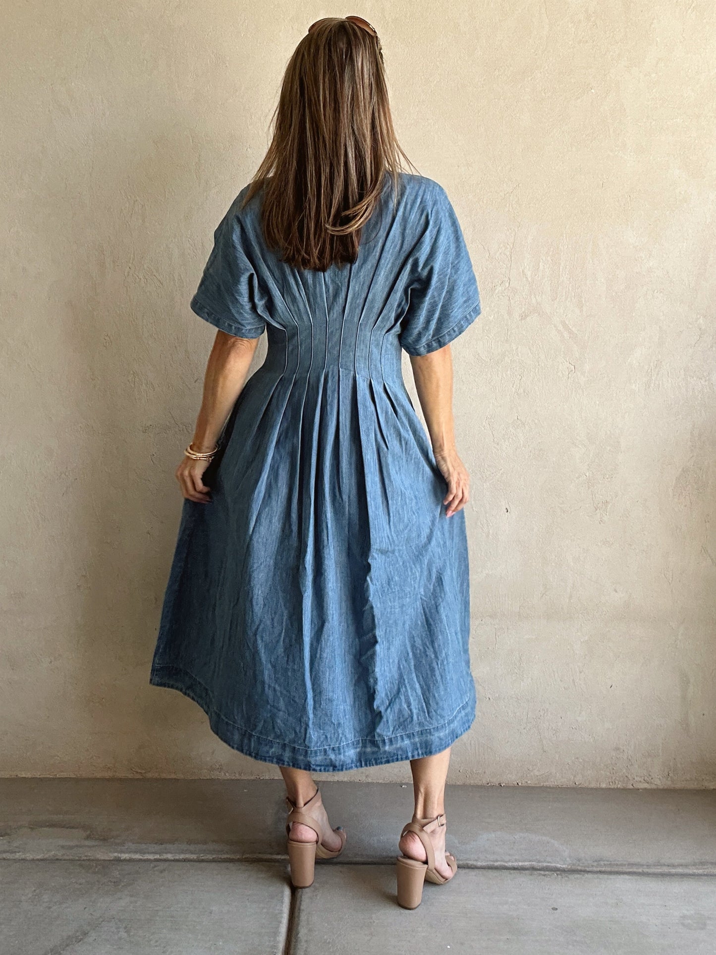 Marsha Dress in Denim