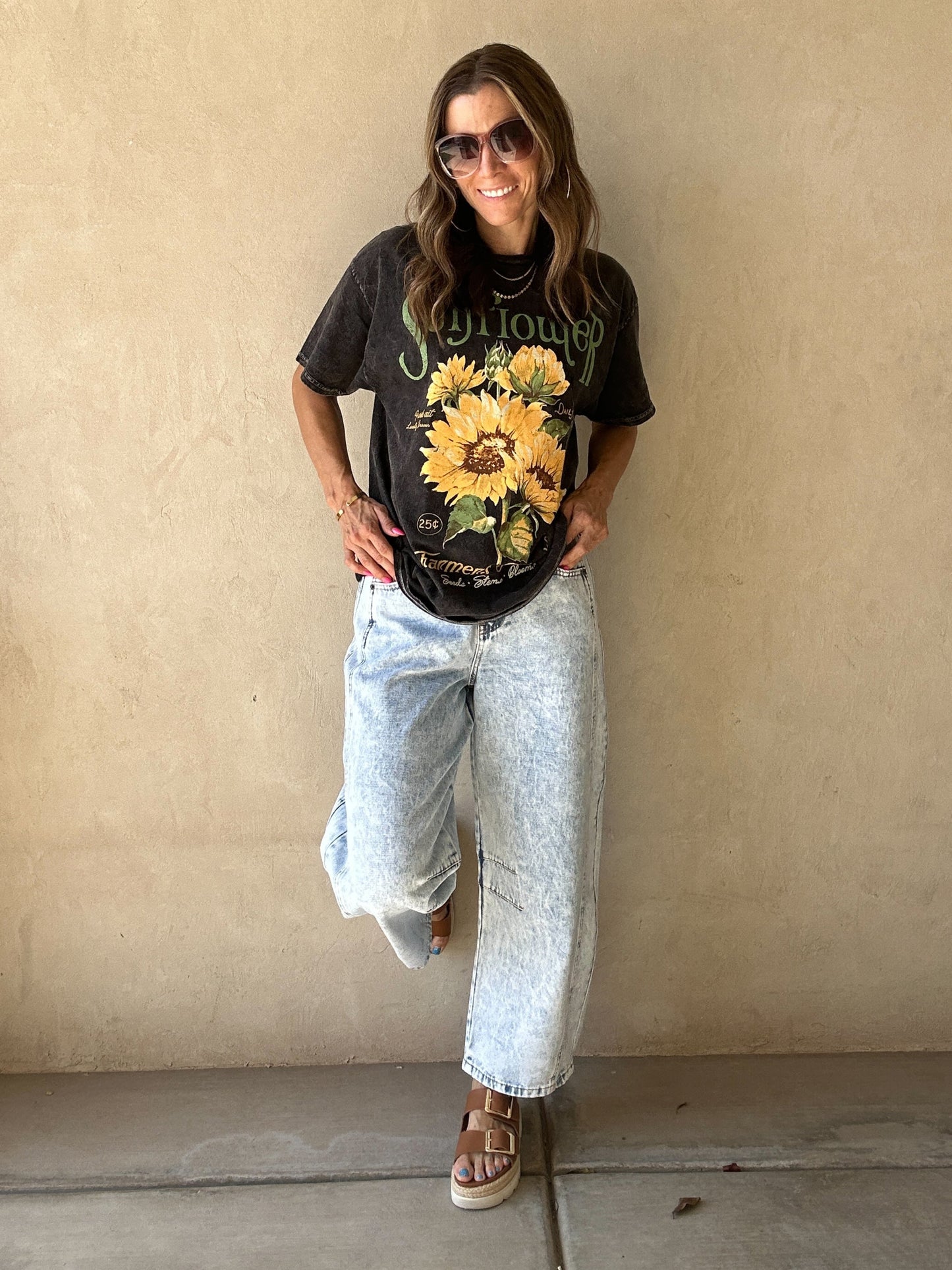 Annika Barrel Jeans in Light Acid Wash