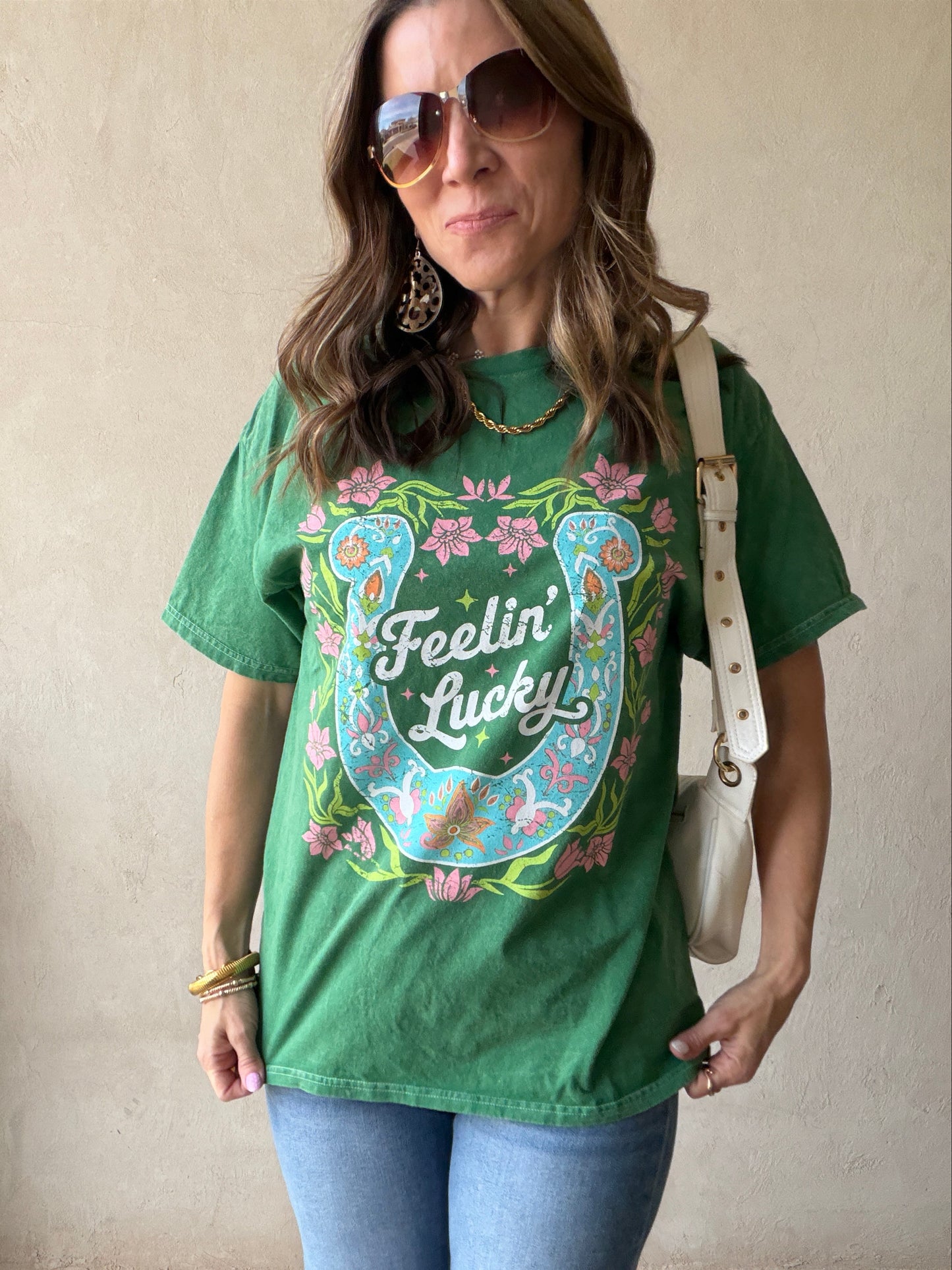 Feeling Lucky Tee in Green