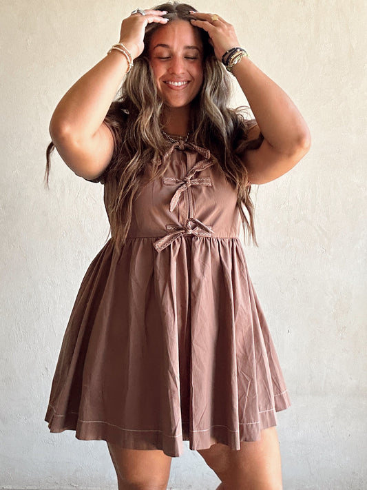 Gingerbread Dress in Chocolate Brown