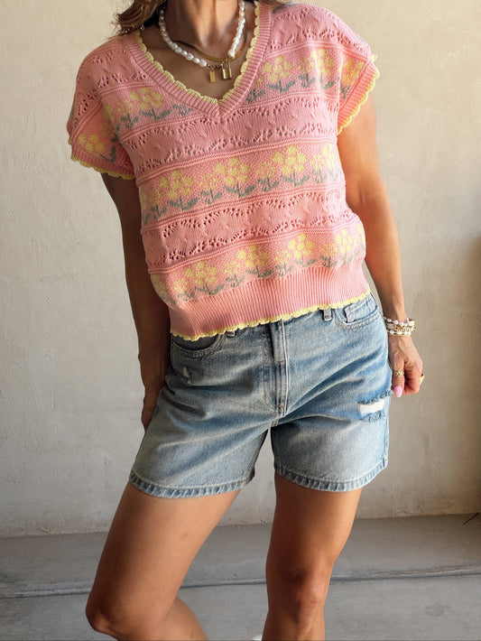 Kimmy Shorts in Washed Denim