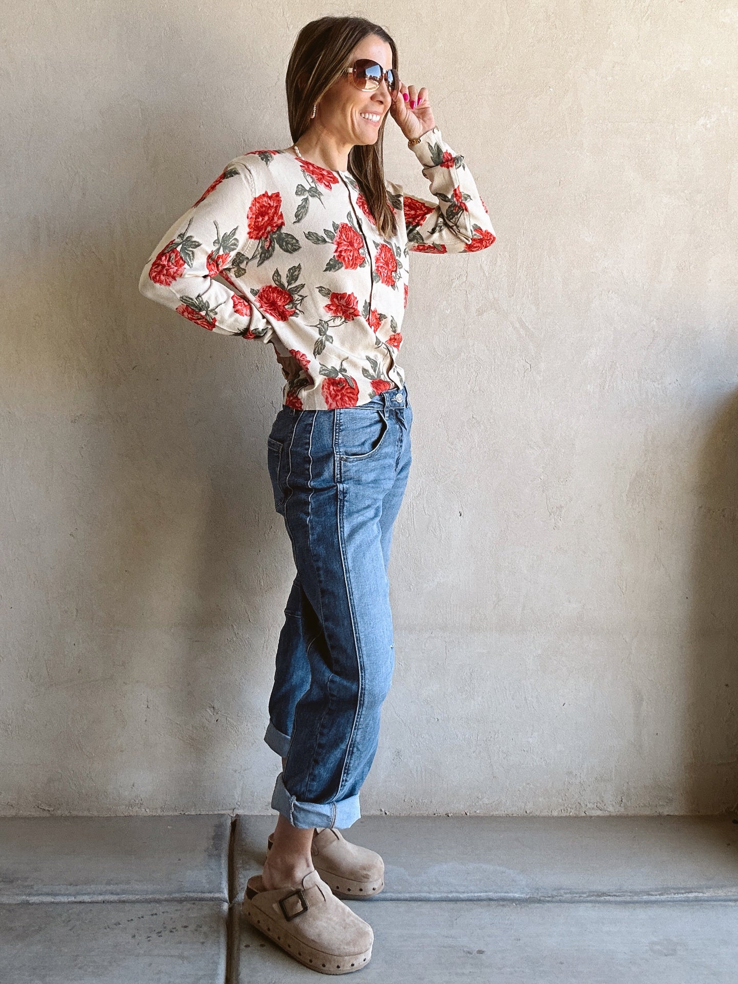 Sharissa Rose Cardigan in Cream