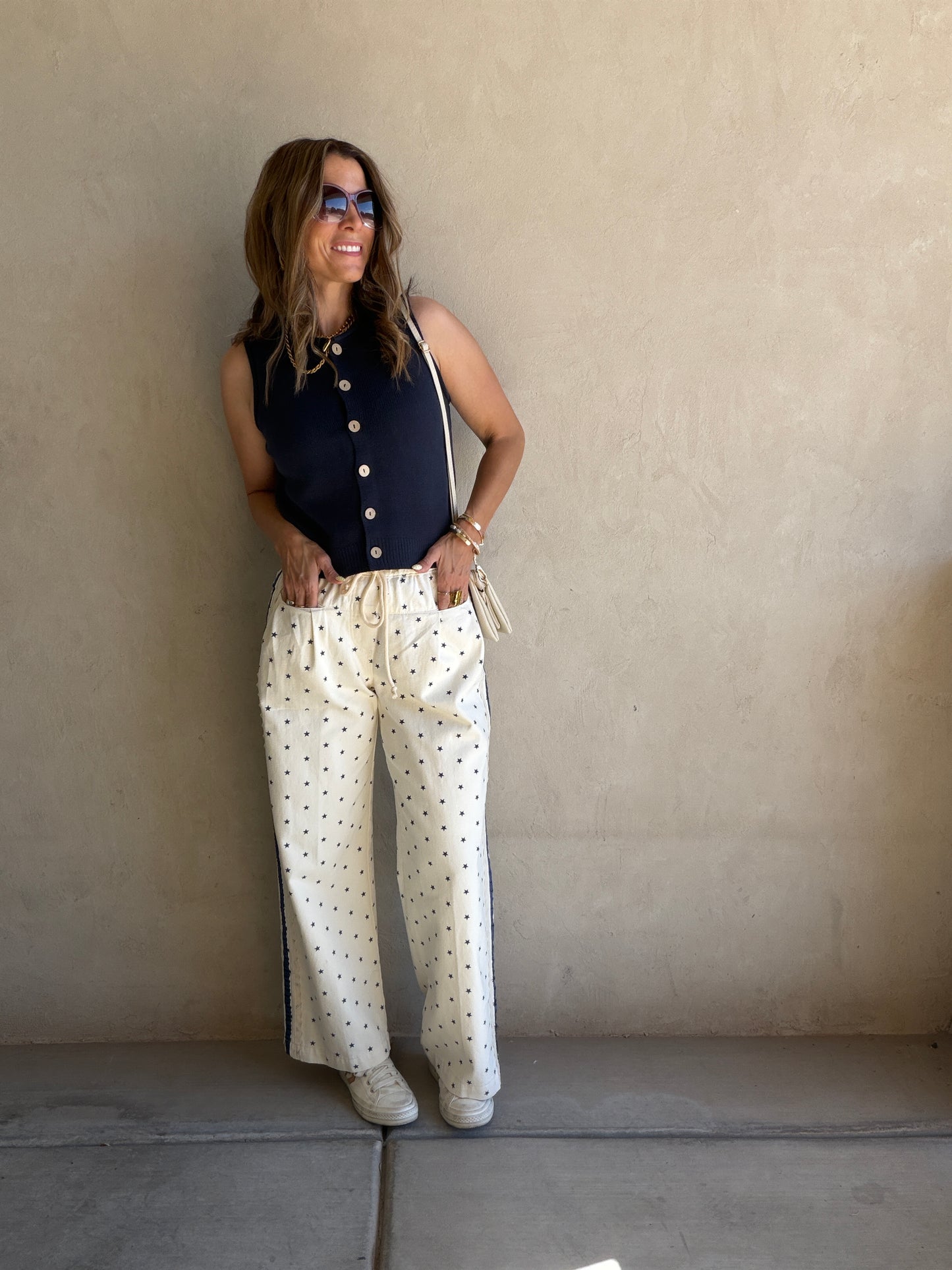 Alana Star Pants in Cream