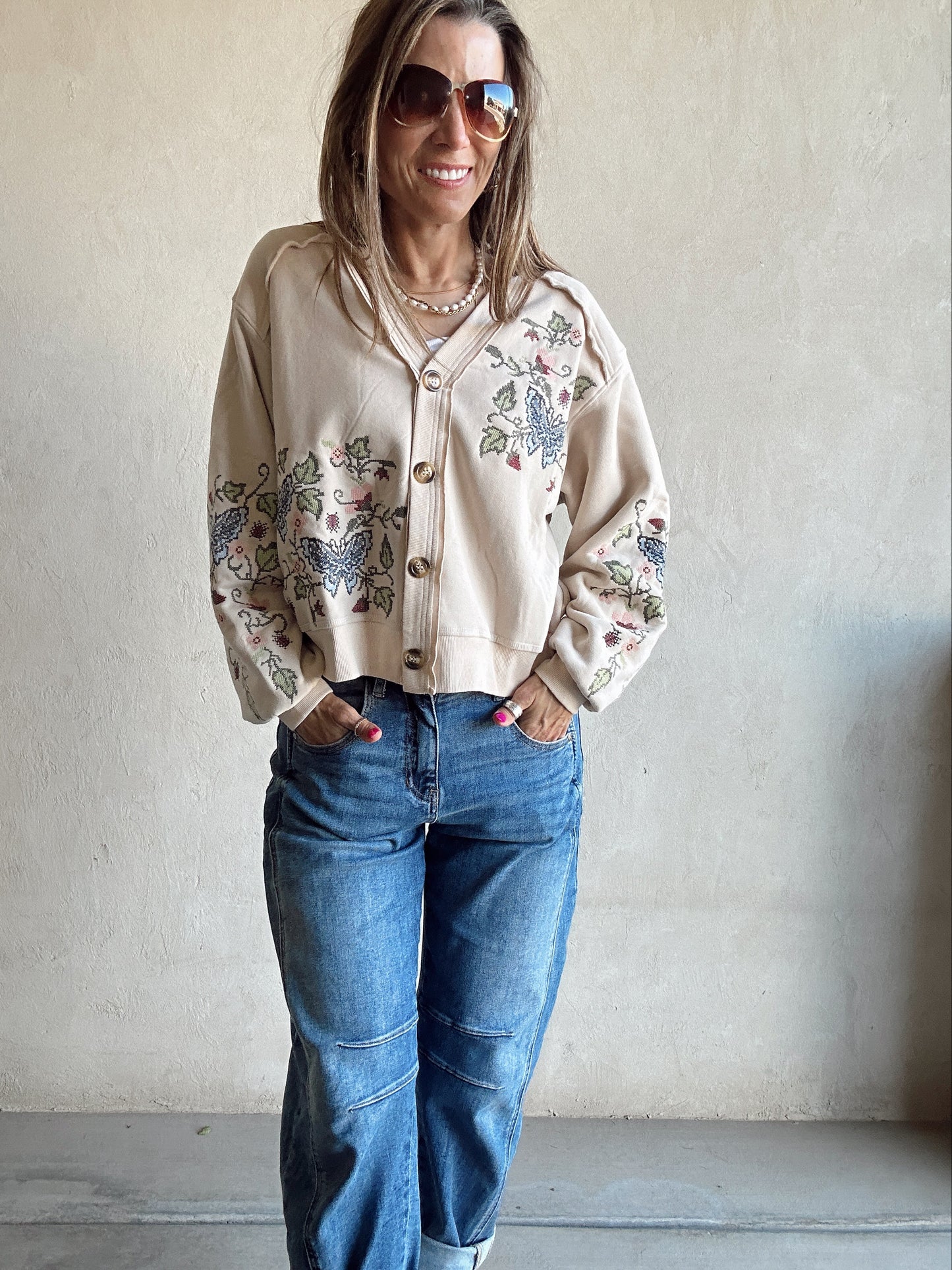 Eileen Cardigan in Cream