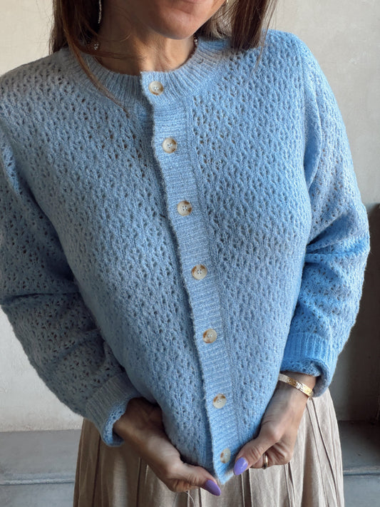 Scout Cardigan in Sky Blue