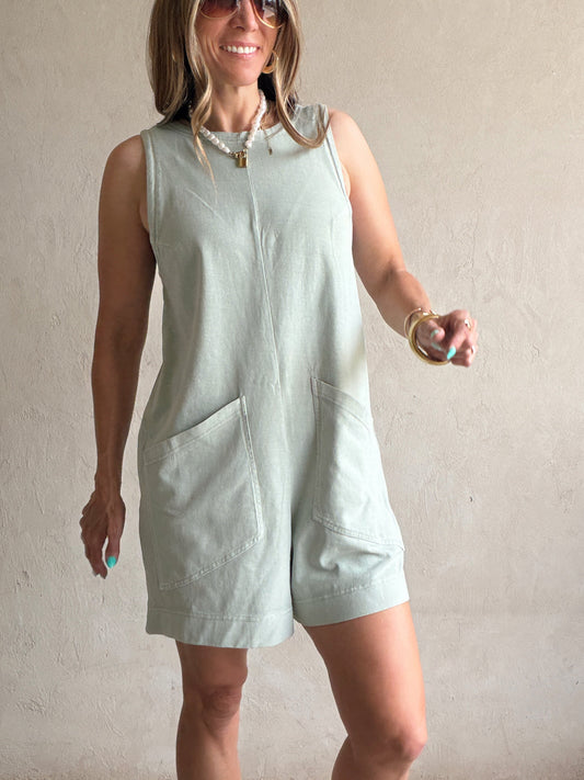 Lynae Romper in Sage