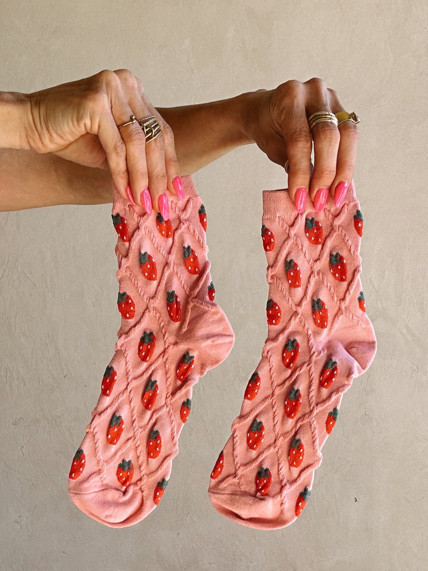 Strawberry Crew Socks