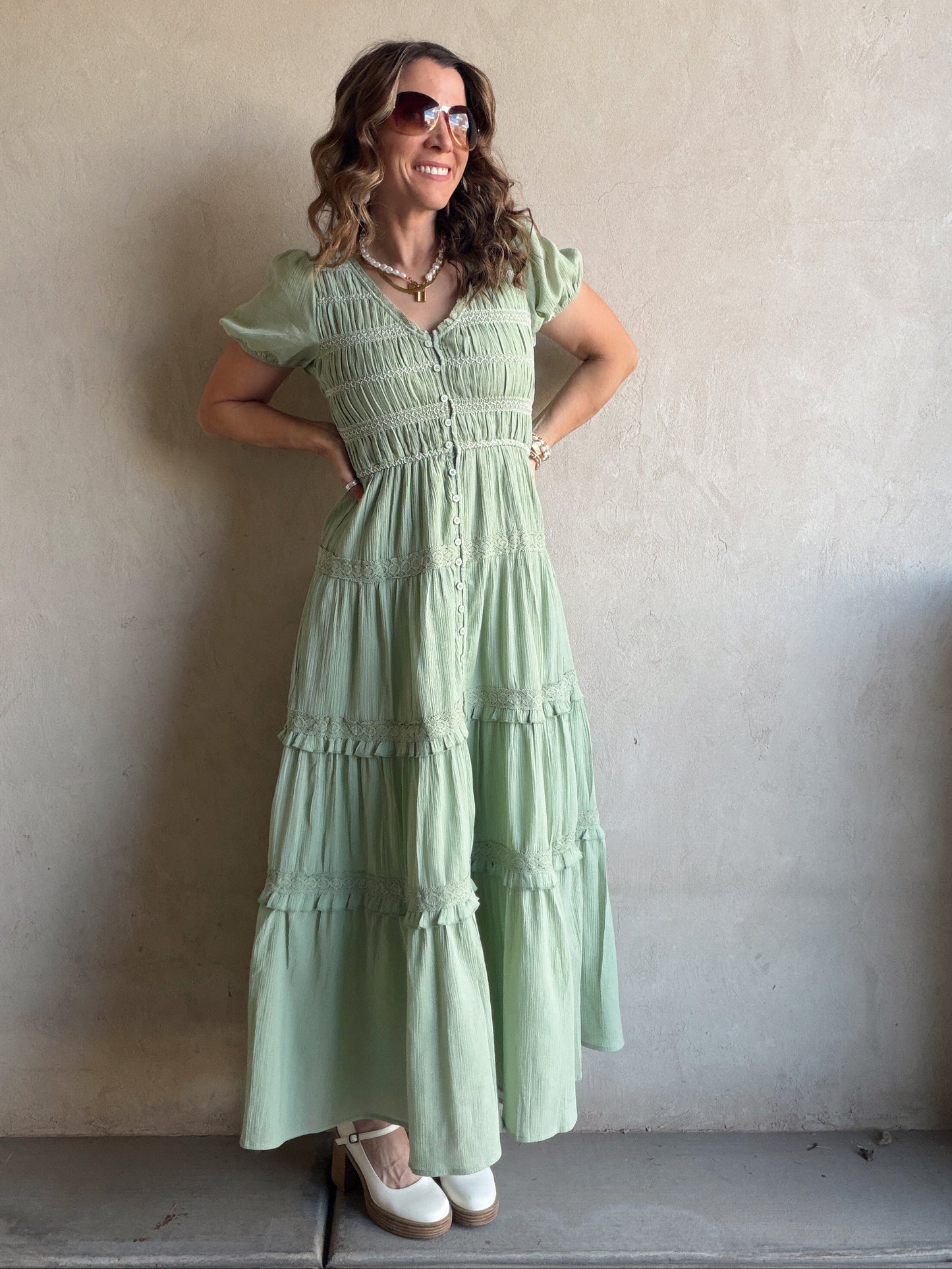 Brandy Dress in Green