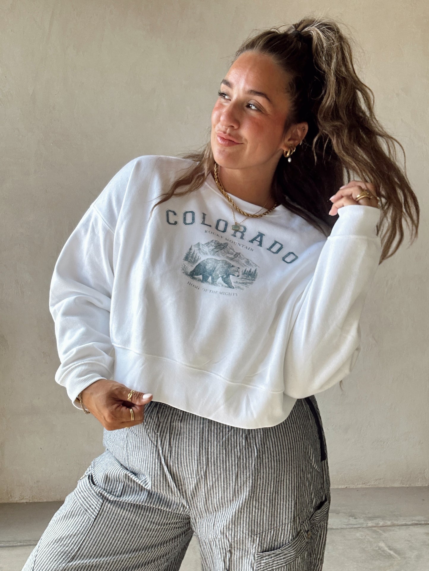 Cory Colorado Sweatshirt in White