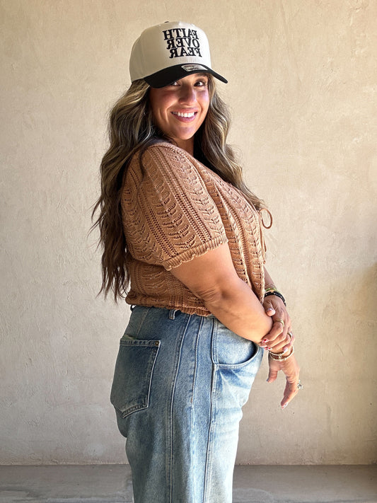 Cozette Sweater in Camel