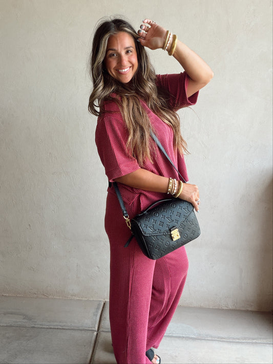 Ruby Set in Burgundy