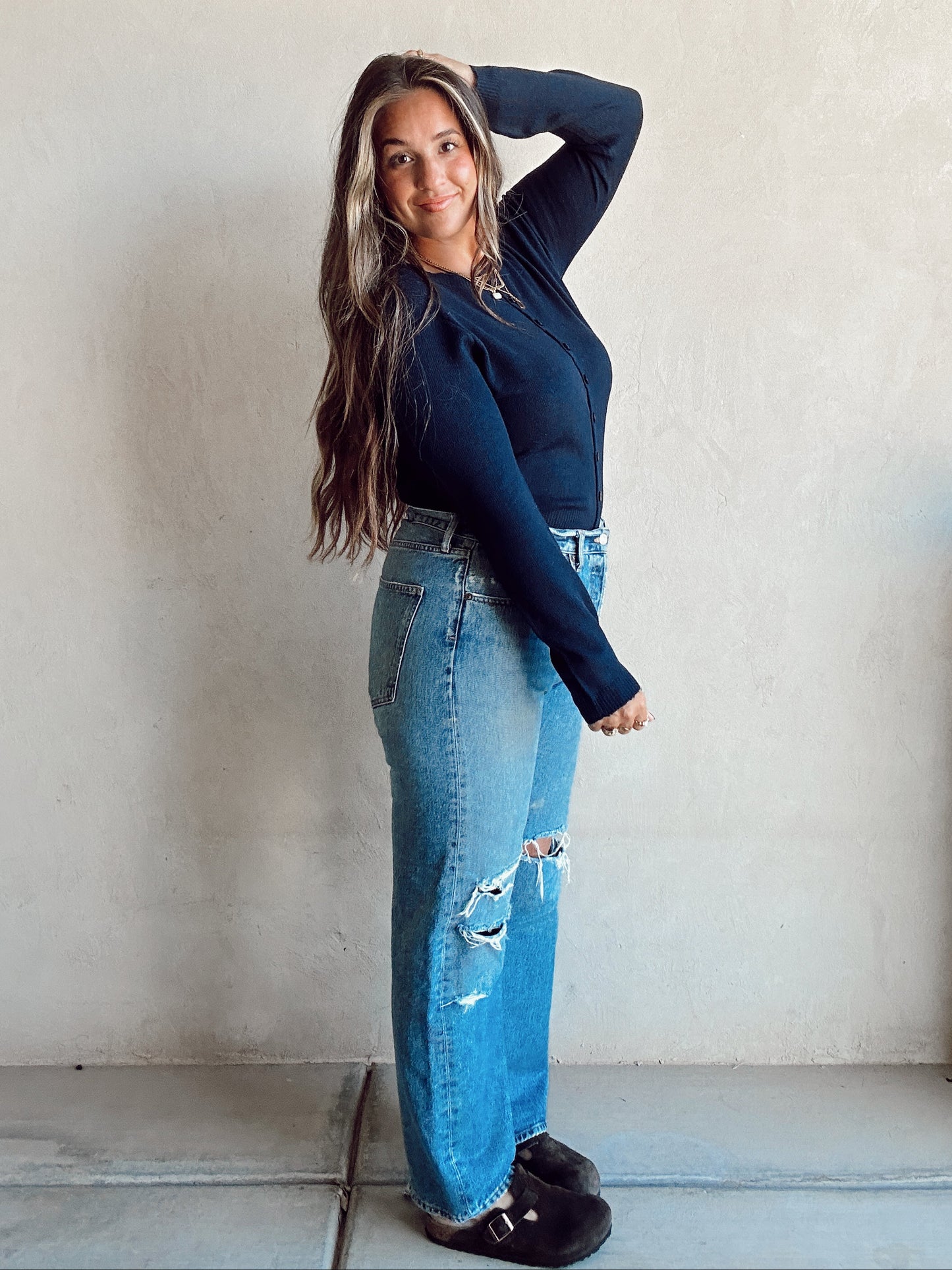 Caroline Cardigan in Navy