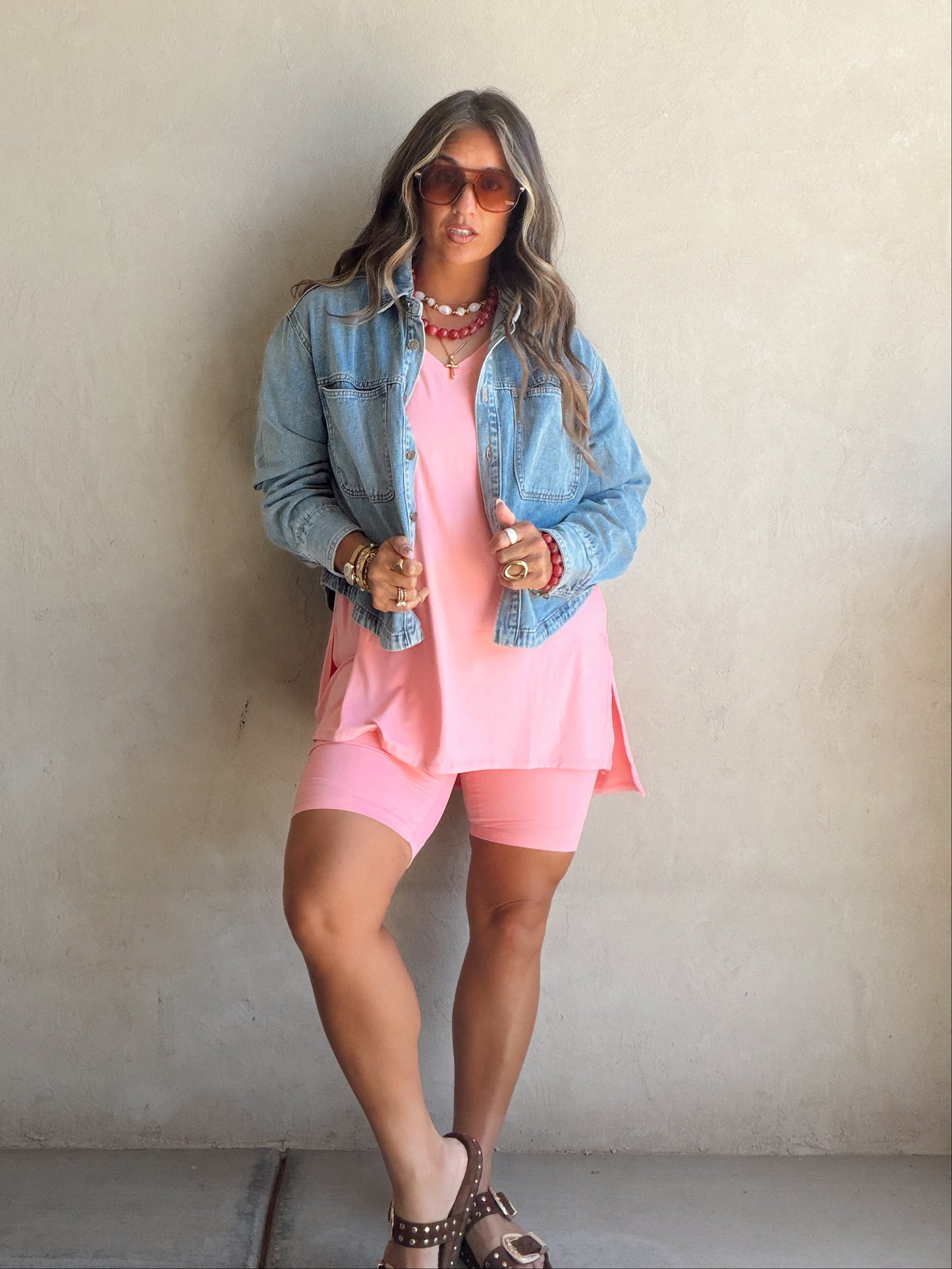 Bree Cropped Medium Wash Denim Jacket