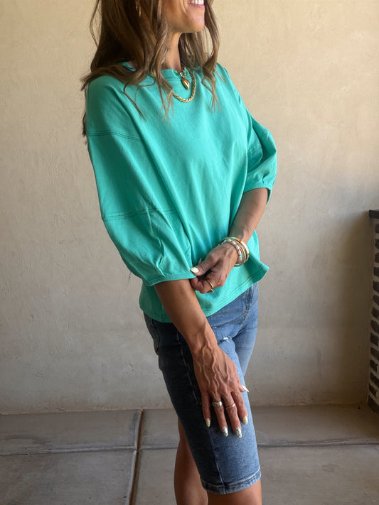 Jenelle Top in Teal